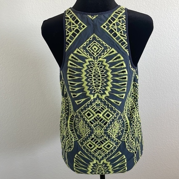 Tart embroidered Neon Green Tank Top - Picture 4 of 6